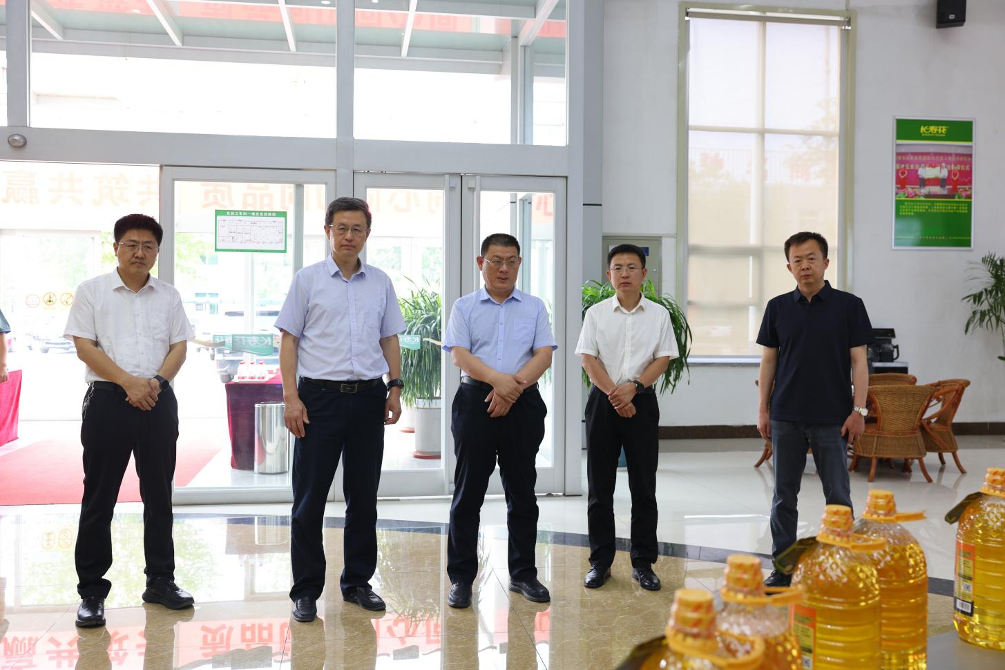 濱州市工信局黨組副書記、二級調研員厲明來山東三星集團調研